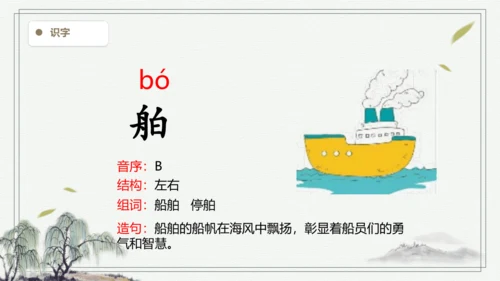 【2024秋季学期】语文四上 7.呼风唤雨的世纪 生字识记课件
