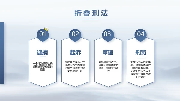 蓝色中国风法律讲座动态PPT模板