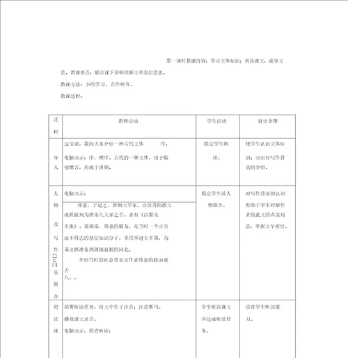 20192020年高中语文送李愿归盘谷序教案苏教版选修唐宋八大家散文选读教案