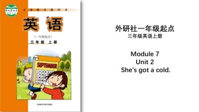 Module 7 Unit 2  She’s got a cold 课件(共28张PPT)