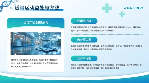 蓝色创意风健康医疗通用PPT模板