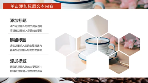 美味休闲下午茶咖啡厅介绍咖啡介绍PPT模板
