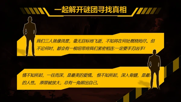 综艺风格剧本杀通用PPT模板