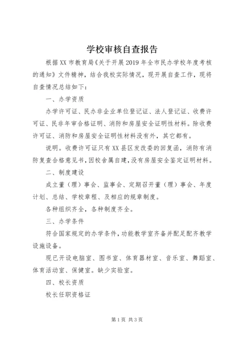 学校审核自查报告.docx