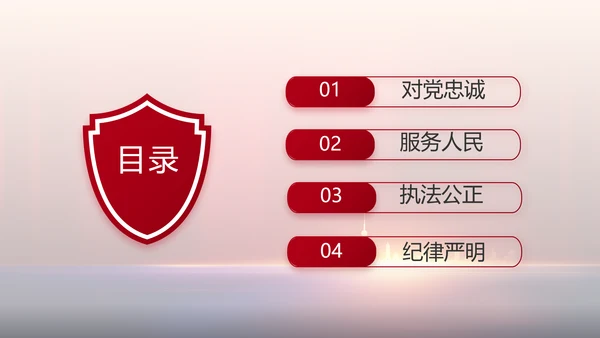 与党同心跟党奋斗公安警察动态PPT