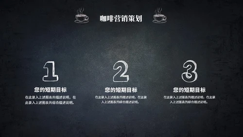 黑板风咖啡产品介绍产品宣传ppt模板