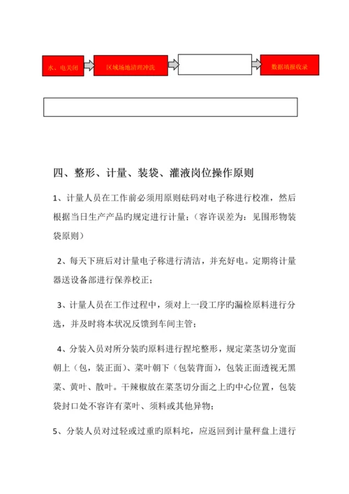 泡菜车间技工工艺流程.docx