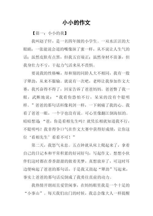 小小的作文0.docx