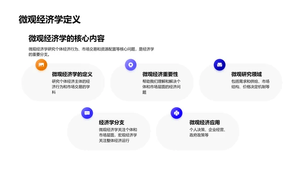 微观经济学解析报告PPT模板