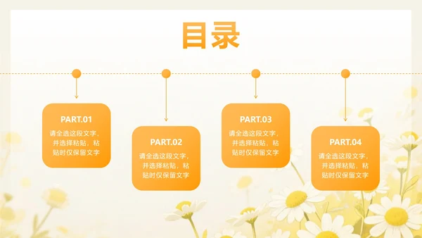 黄色小清新花卉高考考前冲刺主题班会PPT模板