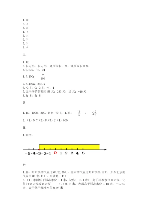 四川省【小升初】2023年小升初数学试卷含答案（黄金题型）.docx