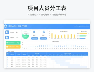 项目人员分工表