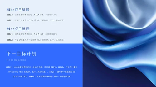 极简蓝色年终总结汇报ppt