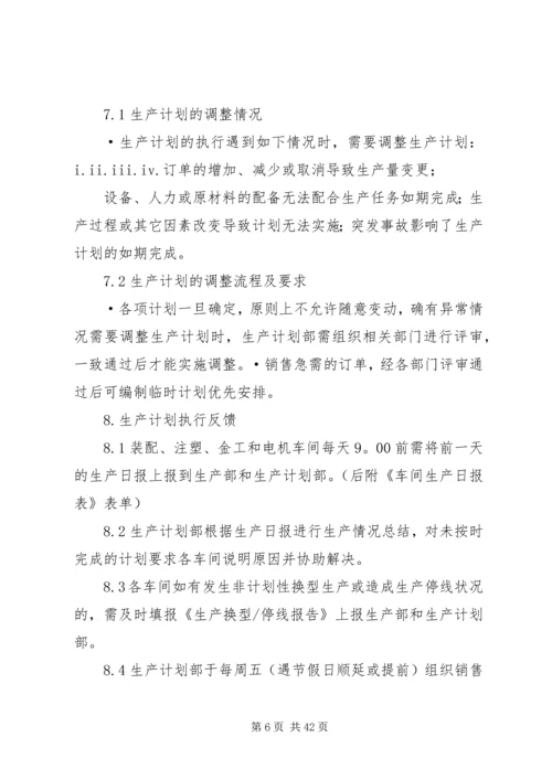 生产计划管理和考核制度.docx