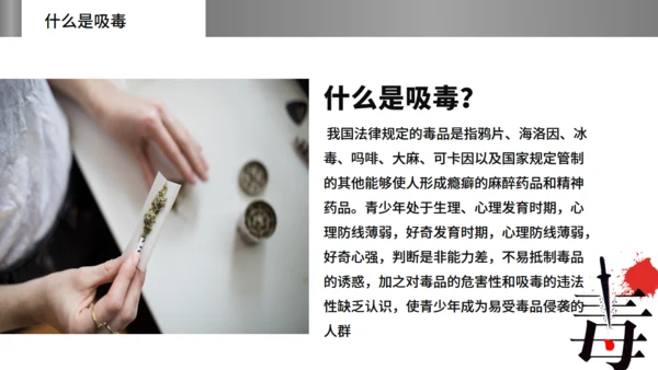 珍爱生命远离毒违禁品禁毒宣传通用PPT课件模板