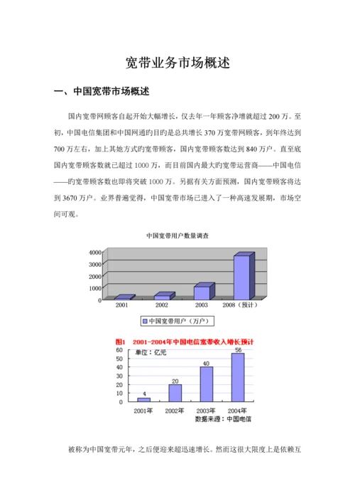 中国宽带业务调查汇总报告.docx