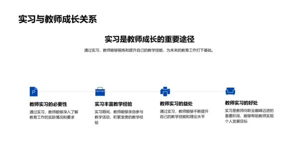 教师实习成果汇报PPT模板