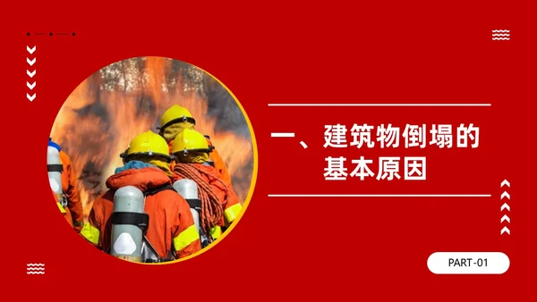 红色主题建筑倒塌救援处置与救援
