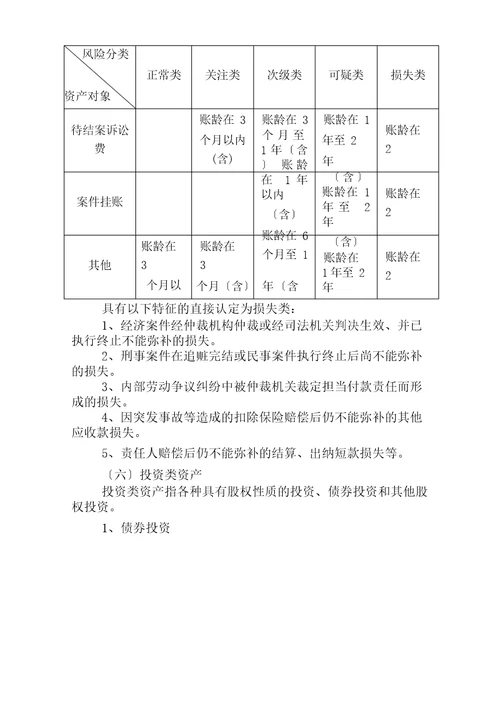 10非信贷资产五级分类管理暂行办法