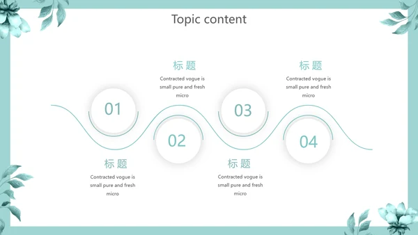 蓝色小清新述职报告动态PPT模板