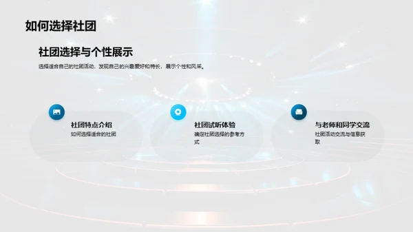 社团活动，我们的舞台