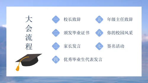 乘风破浪初高中毕业季毕业典礼电子相册PPT模板