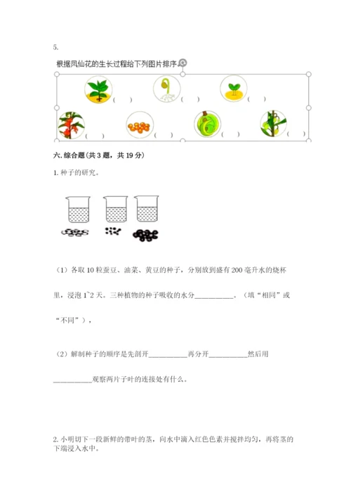 教科版科学四年级下册第一单元《植物的生长变化》测试卷【名校卷】.docx