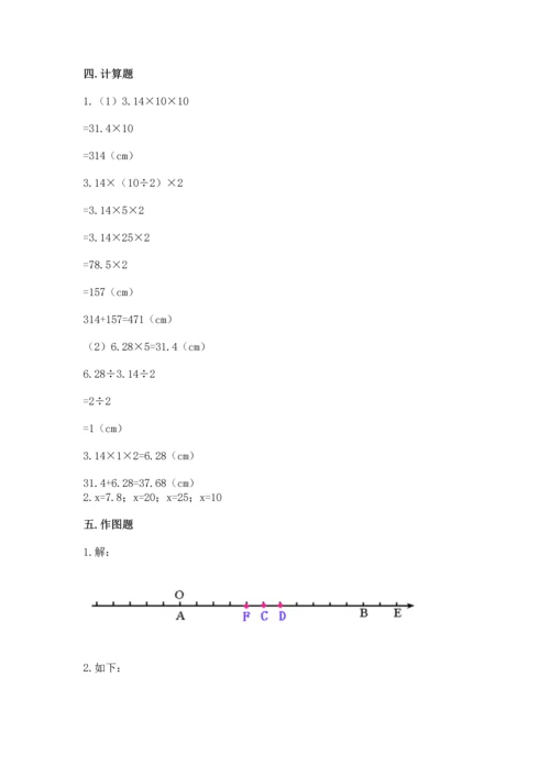 人教版六年级下册数学期末测试卷精品（典优）.docx