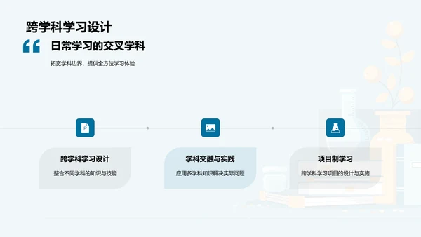 物理教学的跨学科探索PPT模板