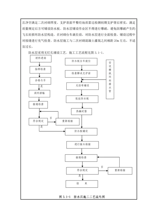 清凉山隧道进口二次衬砌二级重点技术交底.docx