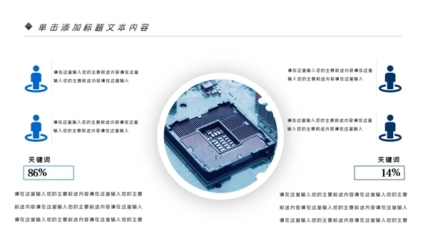 电子产品科技芯片行业工作汇报PPT模板