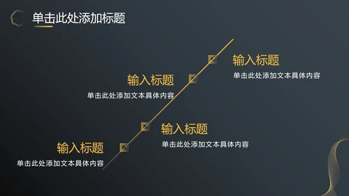 黑金商务汇报总结PPT模板