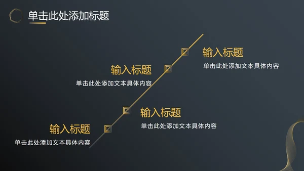黑金商务汇报总结PPT模板
