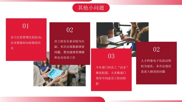 实景商务人事年终总结汇报带内容PPT模板