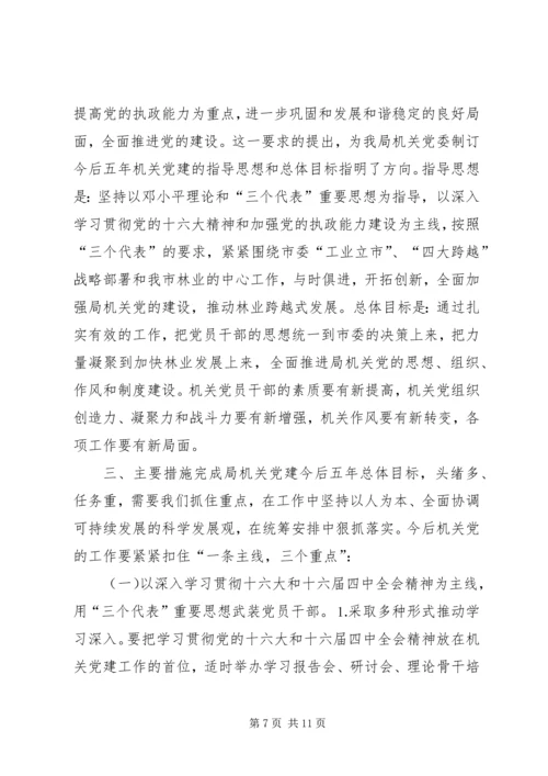 市林业局机关党委工作报告 (3).docx