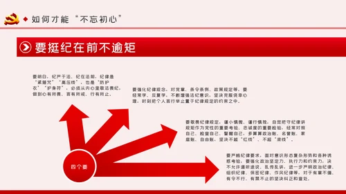 重温入党誓词不忘初心牢记使命党课PPT模板