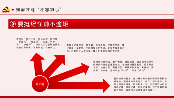 重温入党誓词不忘初心牢记使命党课PPT模板
