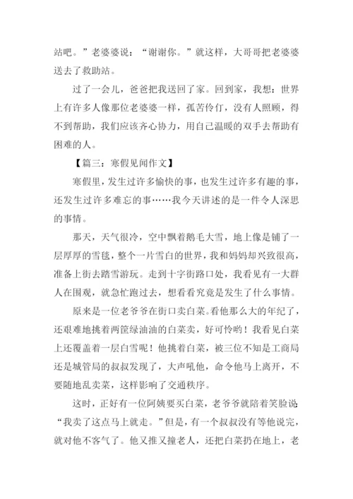 寒假见闻作文500字.docx