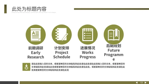 黄墨绿个性杂志风通用PPT模板