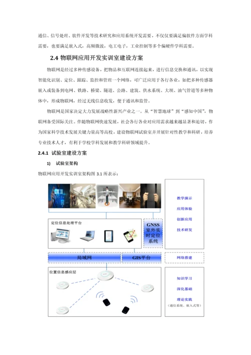 高校物联网应用开发实训室建设专项方案.docx