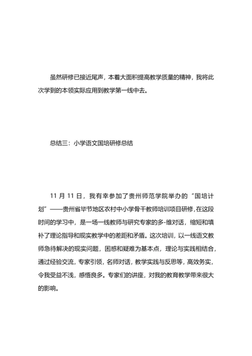 语文国培研修总结.docx