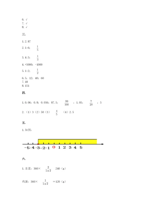 苏教版数学六年级下册试题期末模拟检测卷精品（能力提升）.docx