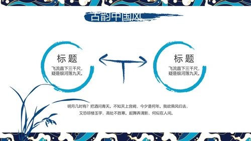 古典大气国潮风年终工作总结PPT