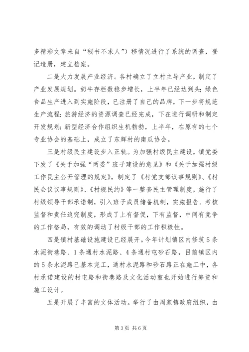国家级小城镇综合改革试点镇工作汇报 (2).docx