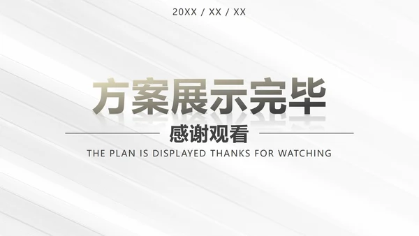白金奢华简约商务运营方案PPT模板