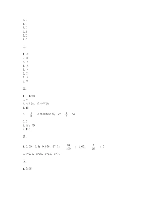 小学毕业班数学检测题（有一套）.docx