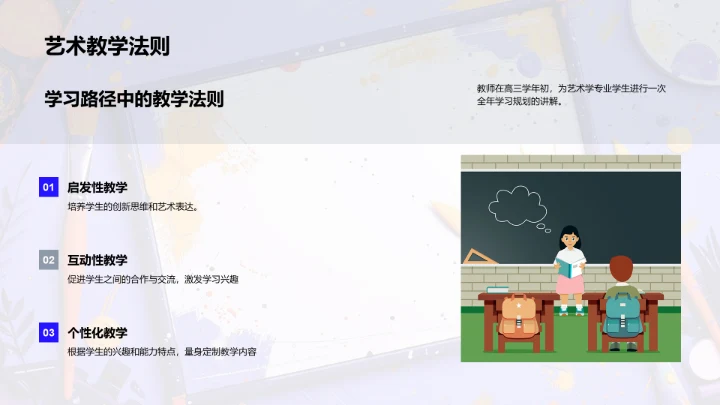 艺术学年度学习规划PPT模板