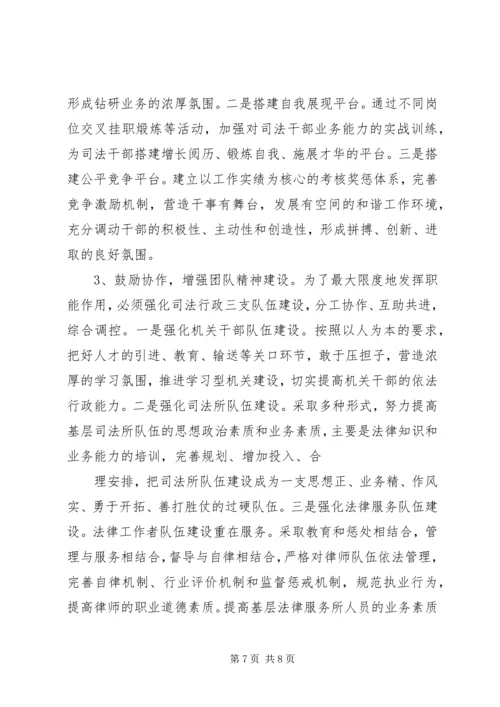 司法行政队伍中建设现状调研报告.docx