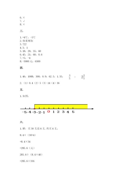 青岛版数学小升初模拟试卷附参考答案（培优a卷）.docx