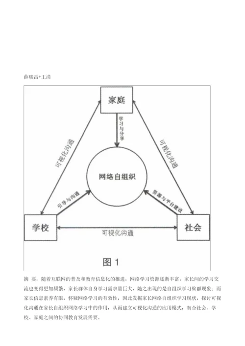 可视化沟通在家长网络自组织学习中的应用研究.docx